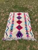 DecorBites™ Moroccan Handmade Azilal rug 1.5m x 1m