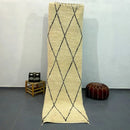 DecorBites™ Moroccan Handmade Beni Ouarain Rug 2.8m x 0.7m