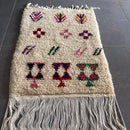 DecorBites™ Moroccan Handmade Small Beni Ouarain rug 1.10m / 80cm