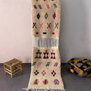 DecorBites™ Moroccan Handmade Small Beni Ouarain rug 1.10m / 80cm