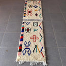 DecorBites™ Moroccan Handmade Small Beni Ouarain rug 1m / 70cm