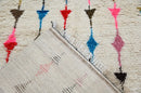 Handmade moroccan azilal rug beige geometric bedroom carpet