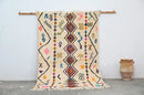 Handmade traditional azilal rug multi color living room decor