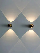 DecorBites™ Moroccan Modern Black Brass LED Wall Lamp