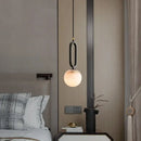 DecorBites™ Moroccan Title: White Marble Hanging Lamp