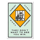 DecorBites™ Motivational Monopoly Millionaire Cartoon Canvas Wall Art