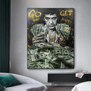 DecorBites™ Motivational Tony Montana Canvas Wall Art