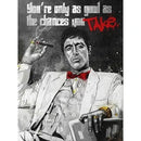 DecorBites™ Motivational Tony Montana Canvas Wall Art