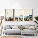 DecorBites™ Mountain Wall Art Set - Watercolor Landscape