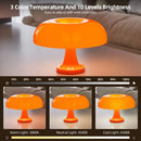 DecorBites™ Mushroom table lamp minimalist modern bedroom bedside lamp Danish designer orange decorative table lamp