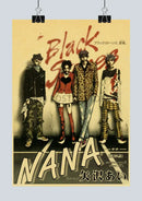 DecorBites™ NANA Anime Kraft Poster 2021 - Nostalgic Cafe Decor