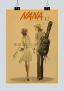 Retro kraft paper nana anime poster bedroom wall decor