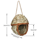 DecorBites™ Natural Grass Bird Cage Hanging Parrot Nest