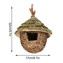 DecorBites™ Natural Grass Bird Nest Cage for Outdoor Decor