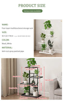 DecorBites™ Natural Iron Plant Stand Holder - 4/5/6Layers
