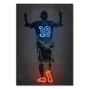 DecorBites™ Neon Sports Stars Wall Art Print