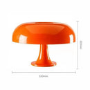 Modern glossy black led mushroom table lamp for bedroom bedside