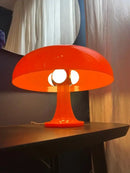 Modern glossy black led mushroom table lamp for bedroom bedside