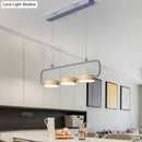 DecorBites™ Nordic 3-Light Hanging Pendant with Metal and Wood Accents for Kitchen Island