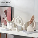 DecorBites™ Nordic Ceramic Donut Vase - Home Decor Accent