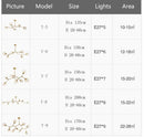 DecorBites™ Nordic Chandelier for Dining & Living Room