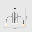 DecorBites™ Nordic Comet Glass Ball Chandelier - Elegant Home Décor