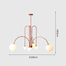DecorBites™ Nordic Comet Glass Ball Chandelier - Elegant Home Décor