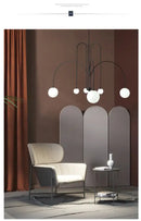 DecorBites™ Nordic Comet Glass Ball Chandelier - Elegant Home Décor