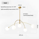 DecorBites™ Nordic Comet Glass Ball Chandelier - Elegant Home Décor