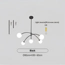 DecorBites™ Nordic Comet Glass Ball Chandelier - Elegant Home Décor