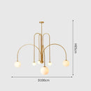 DecorBites™ Nordic Comet Glass Ball Chandelier - Elegant Home Décor