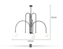 DecorBites™ Nordic Comet Glass Ball Chandelier - Elegant Home Décor