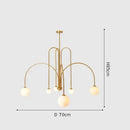 DecorBites™ Nordic Comet Glass Ball Chandelier - Elegant Home Décor