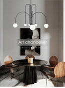 DecorBites™ Nordic Comet Glass Ball Chandelier - Elegant Home Décor
