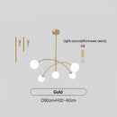 DecorBites™ Nordic Comet Glass Ball Chandelier - Elegant Home Décor