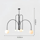 DecorBites™ Nordic Comet Glass Ball Chandelier - Elegant Home Décor