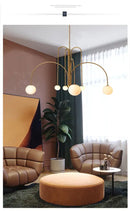 DecorBites™ Nordic Comet Glass Ball Chandelier - Elegant Home Décor