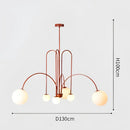 DecorBites™ Nordic Comet Glass Ball Chandelier - Elegant Home Décor