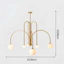 DecorBites™ Nordic Comet Glass Ball Chandelier - Elegant Home Décor