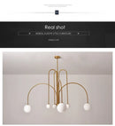 DecorBites™ Nordic Comet Glass Ball Chandelier - Elegant Home Décor