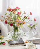 DecorBites™ Nordic Frosting Glass Vase - Modern Home Decor