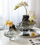 DecorBites™ Nordic Frosting Glass Vase - Modern Home Decor