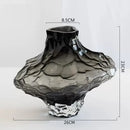 DecorBites™ Nordic Frosting Glass Vase - Modern Home Decor