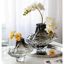 DecorBites™ Nordic Frosting Glass Vase - Modern Home Decor