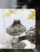 DecorBites™ Nordic Frosting Glass Vase - Modern Home Decor