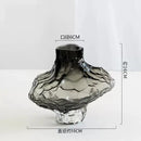 DecorBites™ Nordic Frosting Glass Vase - Modern Home Decor