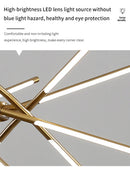 DecorBites™ Nordic Geometry LED Chandelier with Remote Control