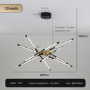 DecorBites™ Nordic Geometry LED Chandelier with Remote Control