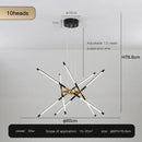 DecorBites™ Nordic Geometry LED Chandelier with Remote Control