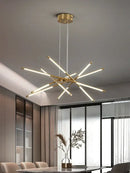 DecorBites™ Nordic Geometry LED Chandelier with Remote Control